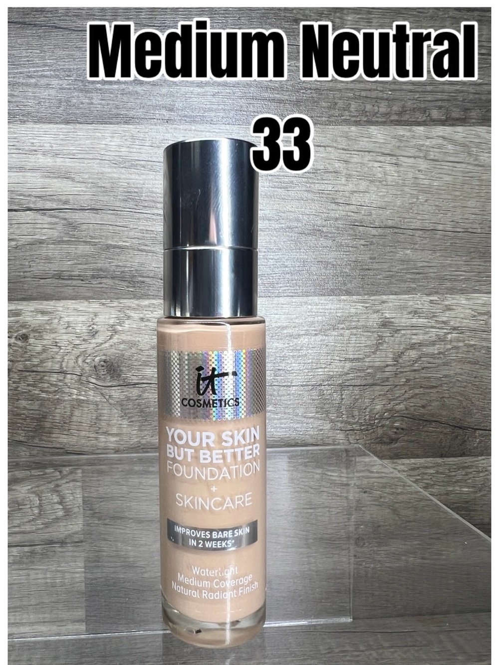 IT Cosmetics Your Skin But Better Foundation + Skincare Medium Neutral 33